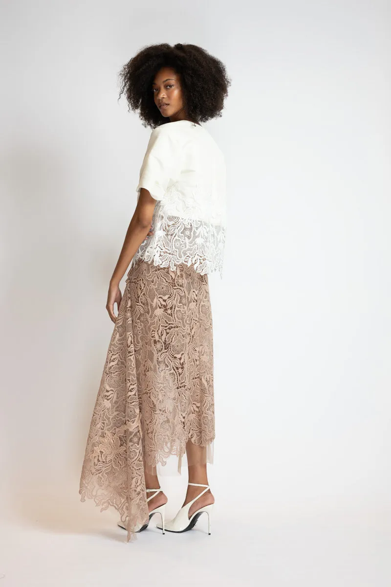 Almond Nomad Lace Skirt