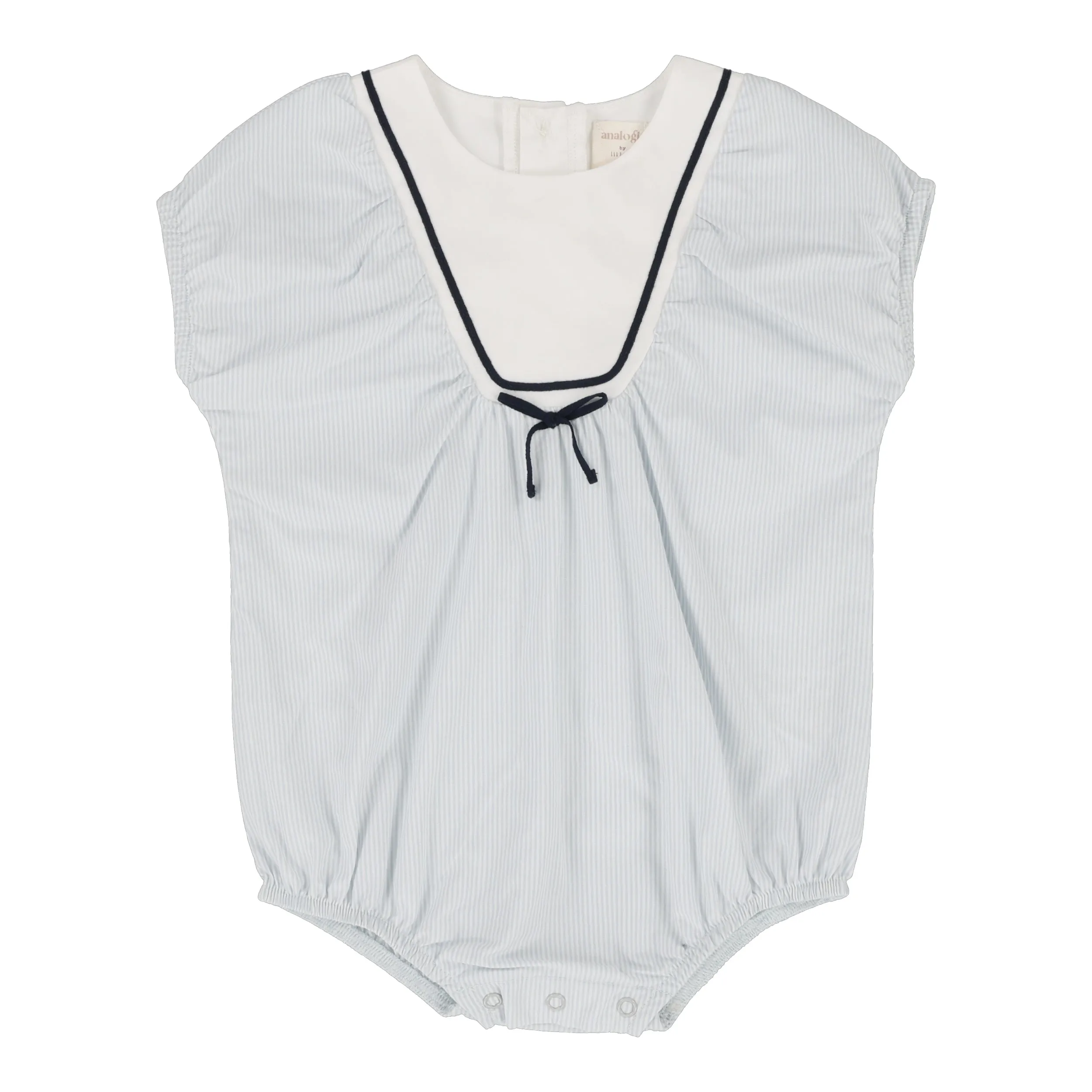 ANALOGIE BY LIL LEGS LIGHT BLUE SAILOR GIRLS ROMPER