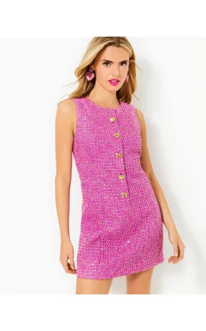 Bindy Shift Romper Dress Elderflower Blossom Bungalow Boucle