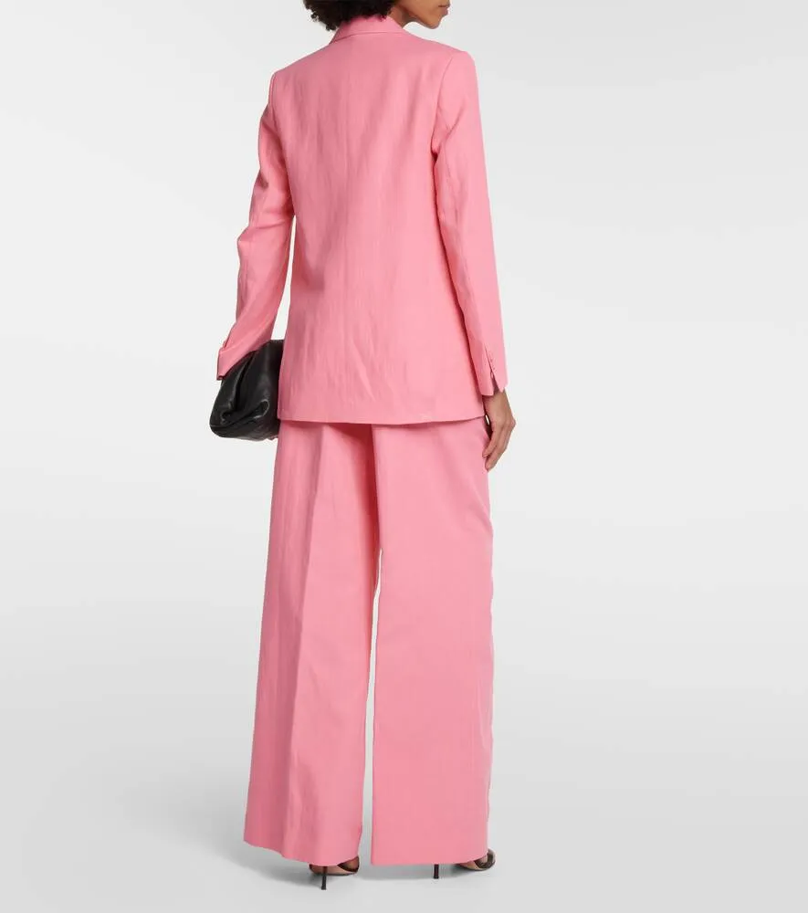 Bright Lightness blazer in cotton and linen DOROTHEE SCHUMACHER, pink