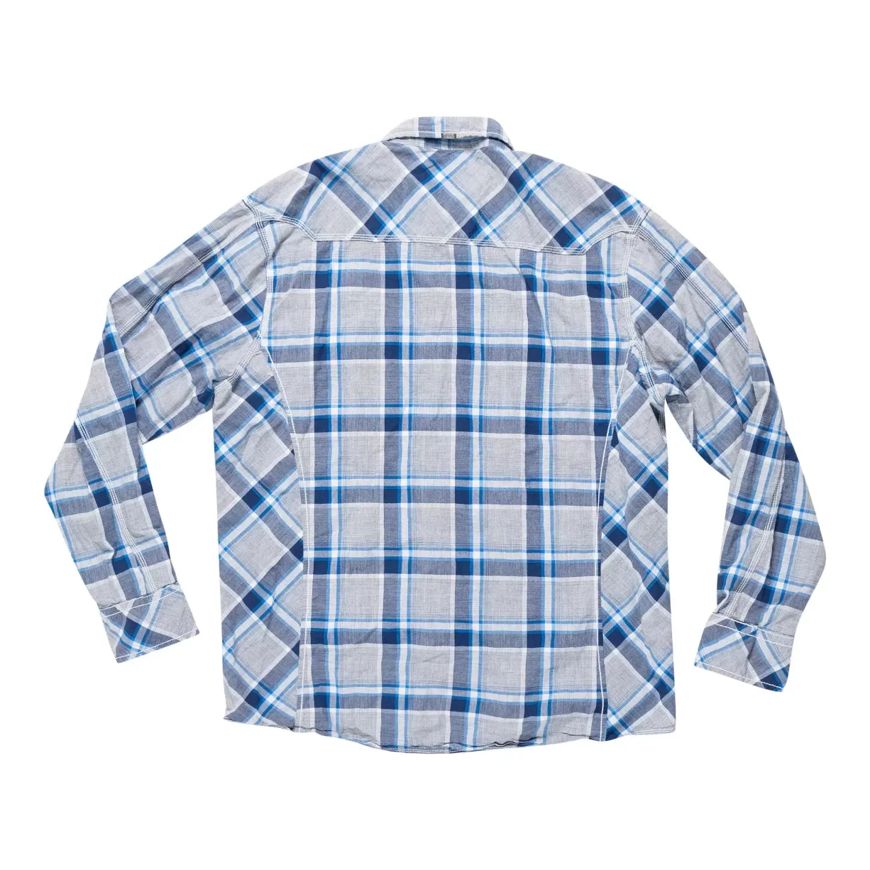 Buckle Plaid Athletic Stretch Shirt