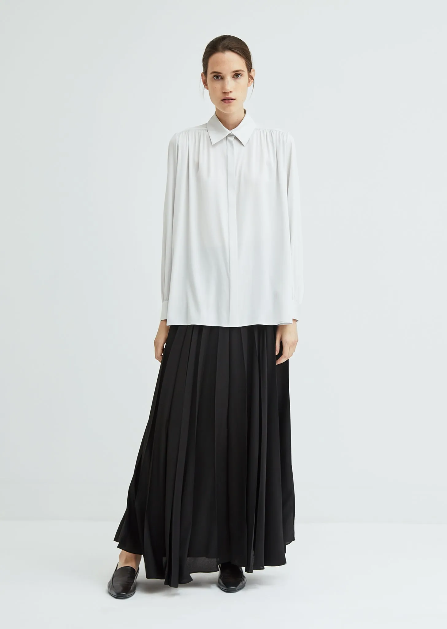 Choi Stretch Georgette Shirt Blouse