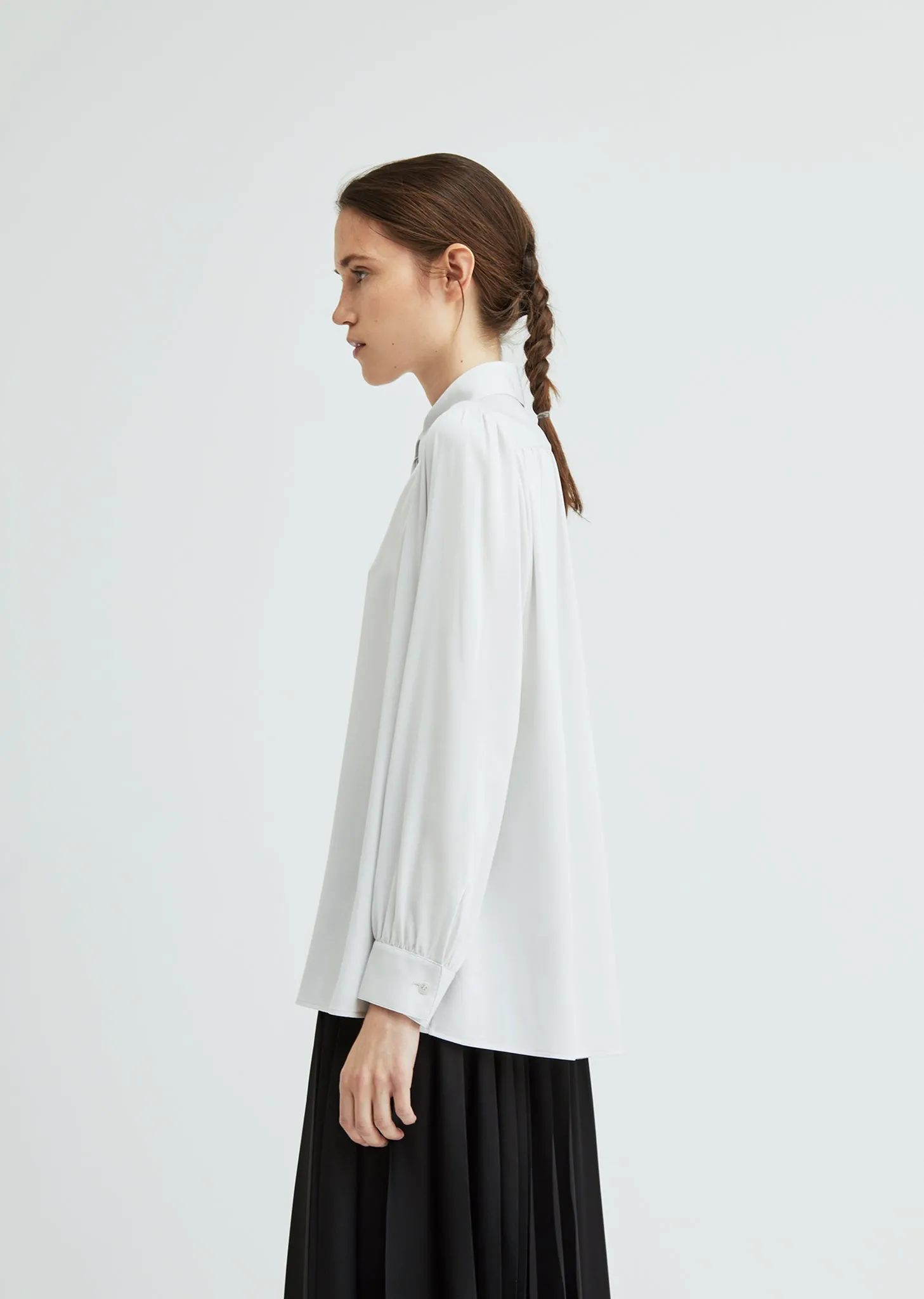 Choi Stretch Georgette Shirt Blouse
