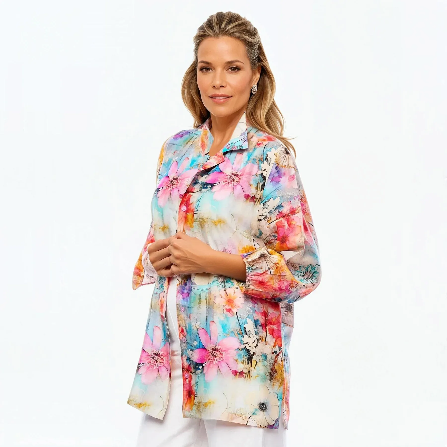 Collared Silk Shirt (Zen)