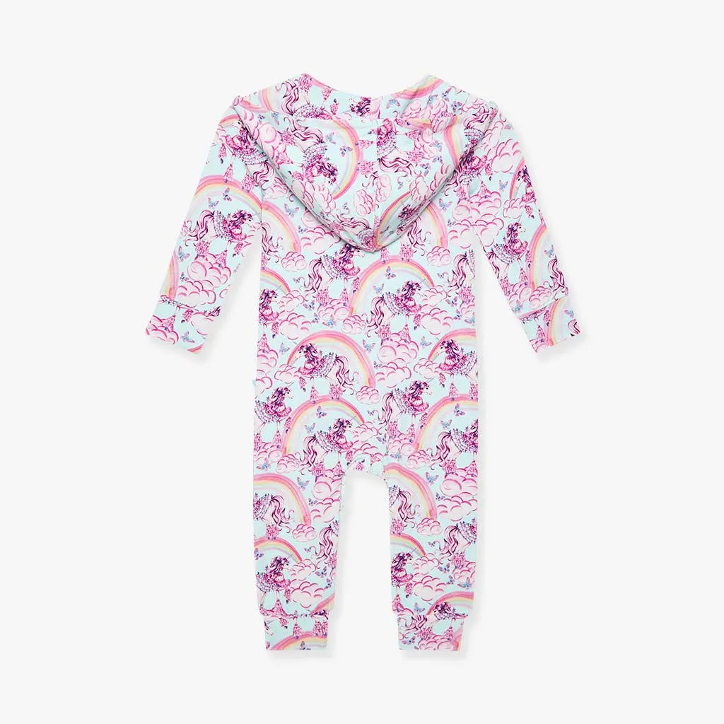 Cosette French Terry Hooded Ruffle Romper