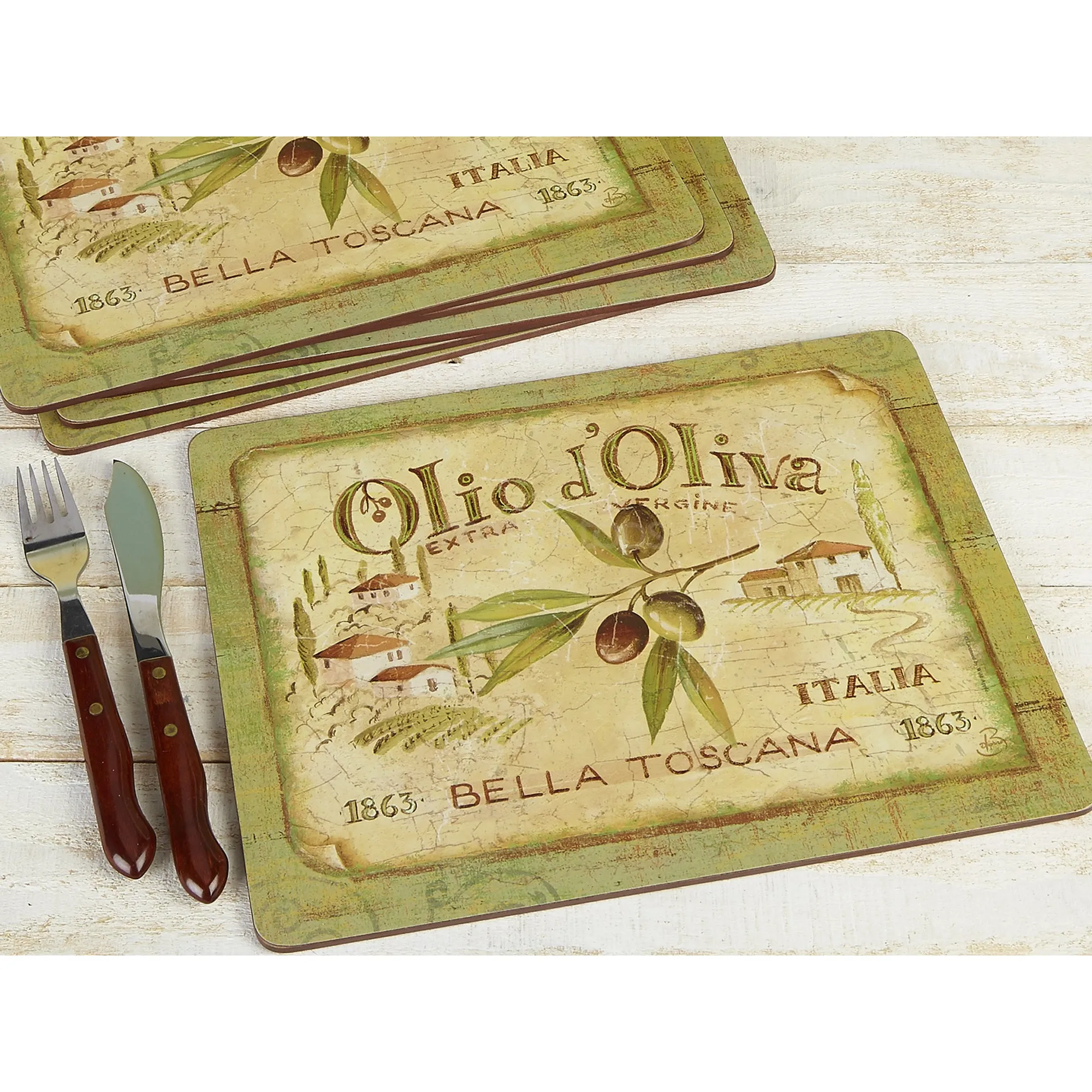 Creative Tops Olio DOliva Pack Of 6 Premium Placemats