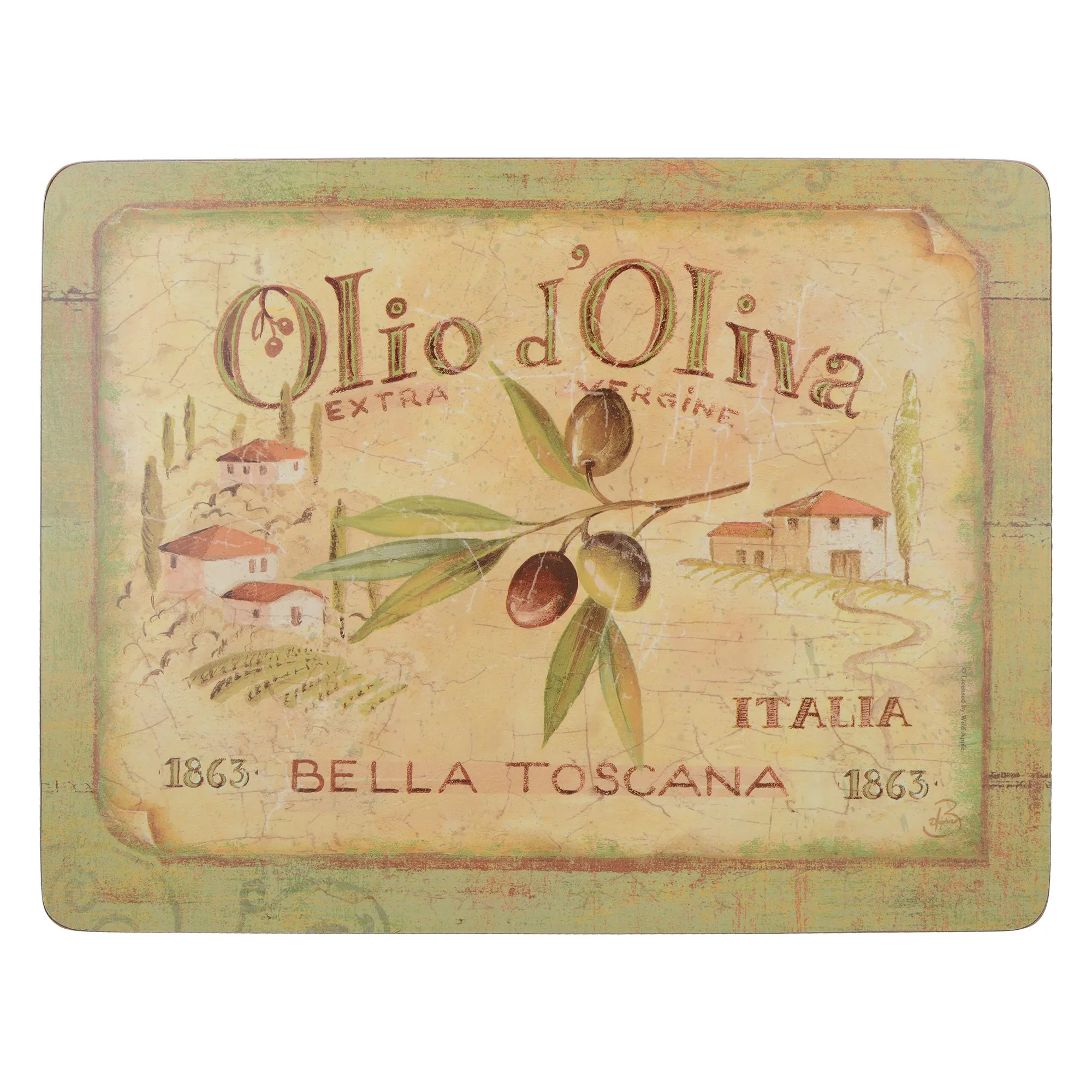 Creative Tops Olio DOliva Pack Of 6 Premium Placemats