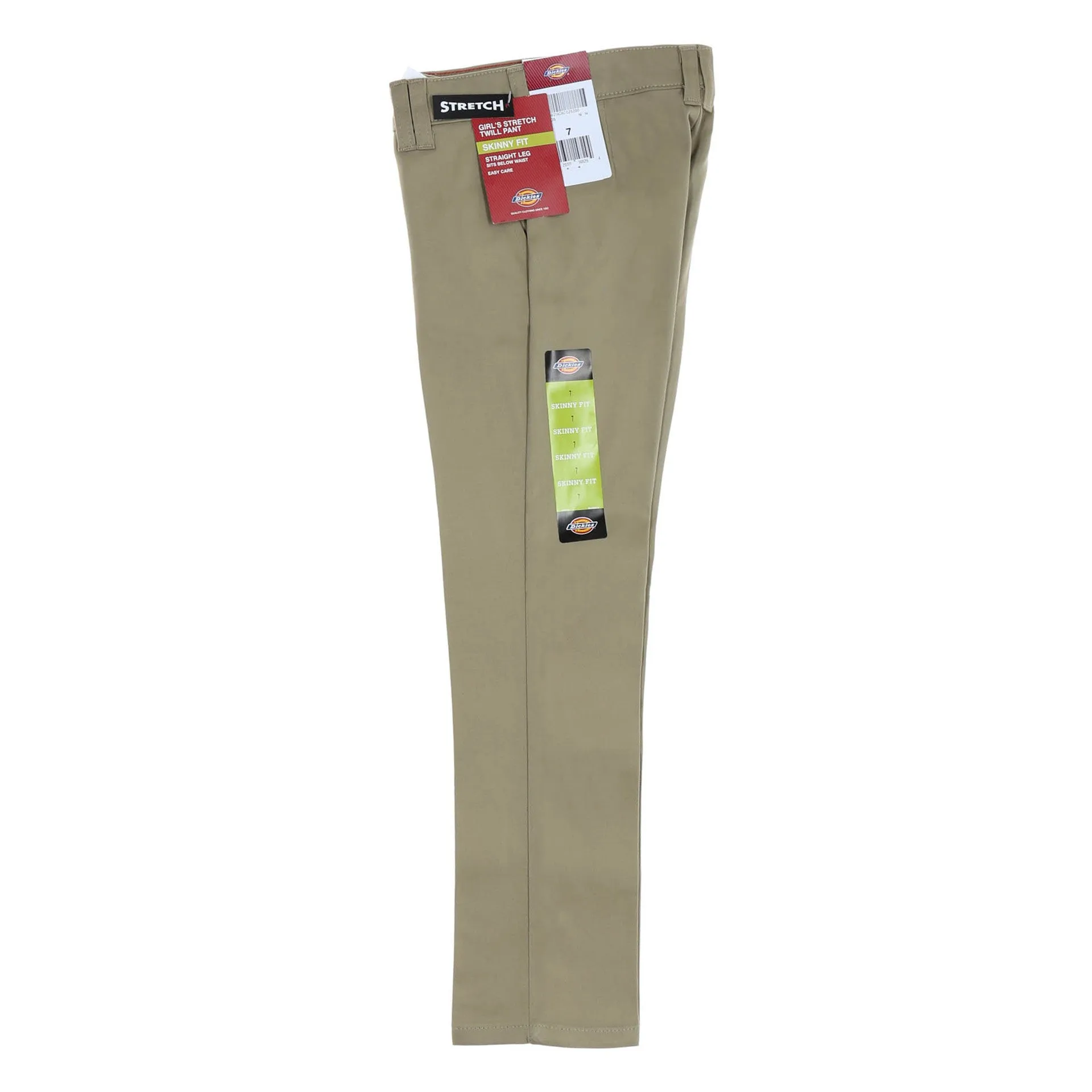 Dickies Girls Stretch Skinny Straight Pant (7-20) - Desert Sand