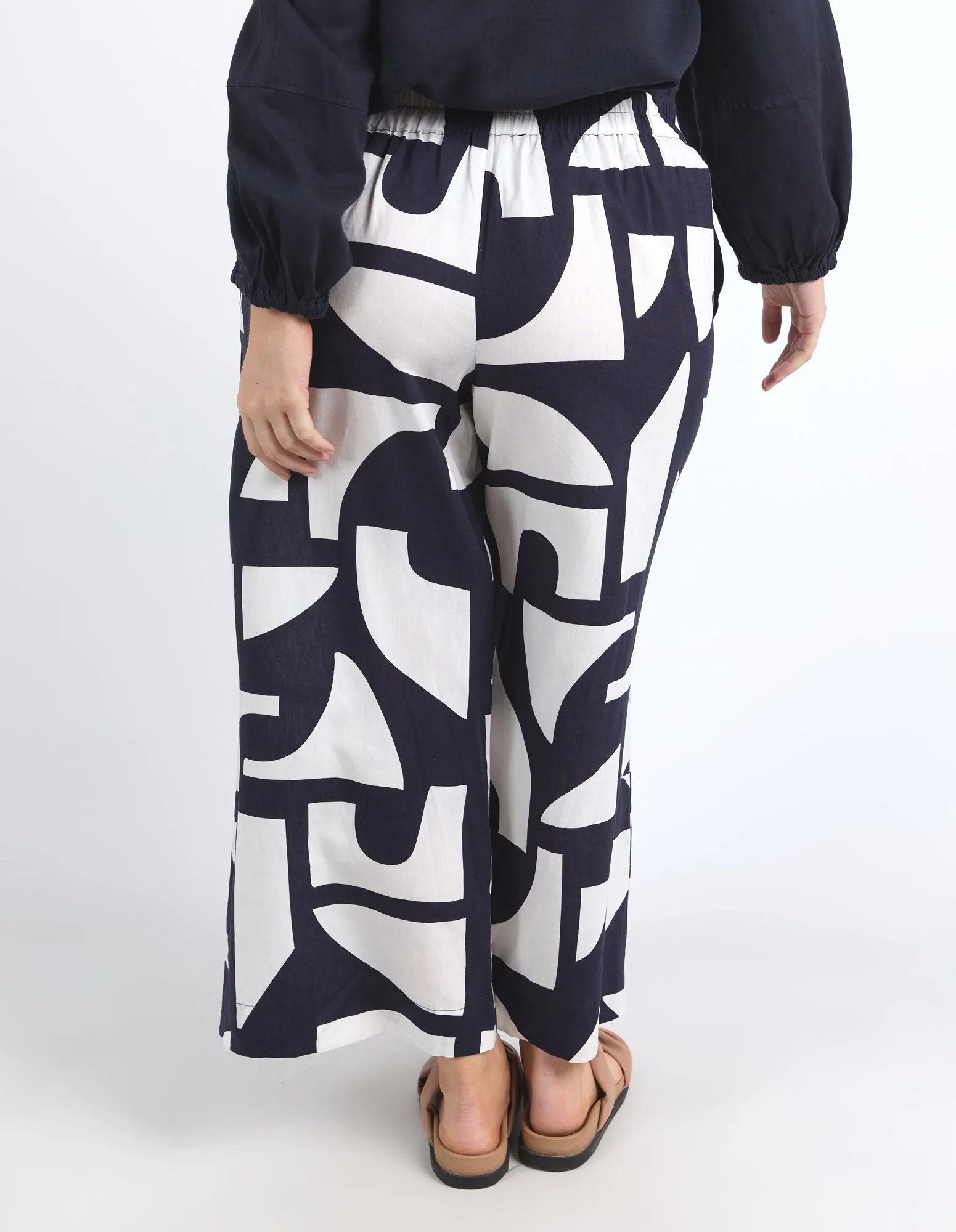 Elm - Dali Abstract Pants - Midnight Abstract