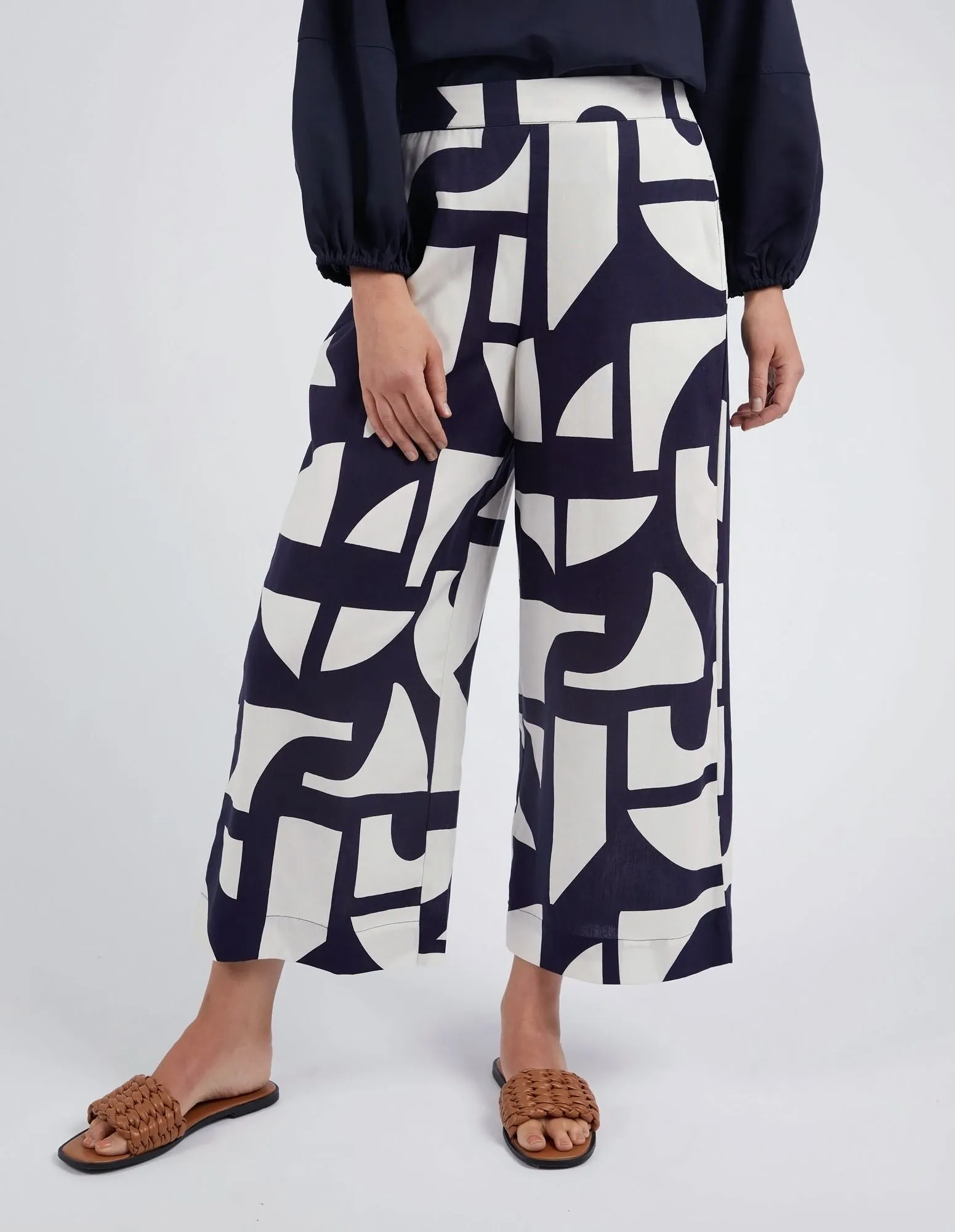 Elm - Dali Abstract Pants - Midnight Abstract