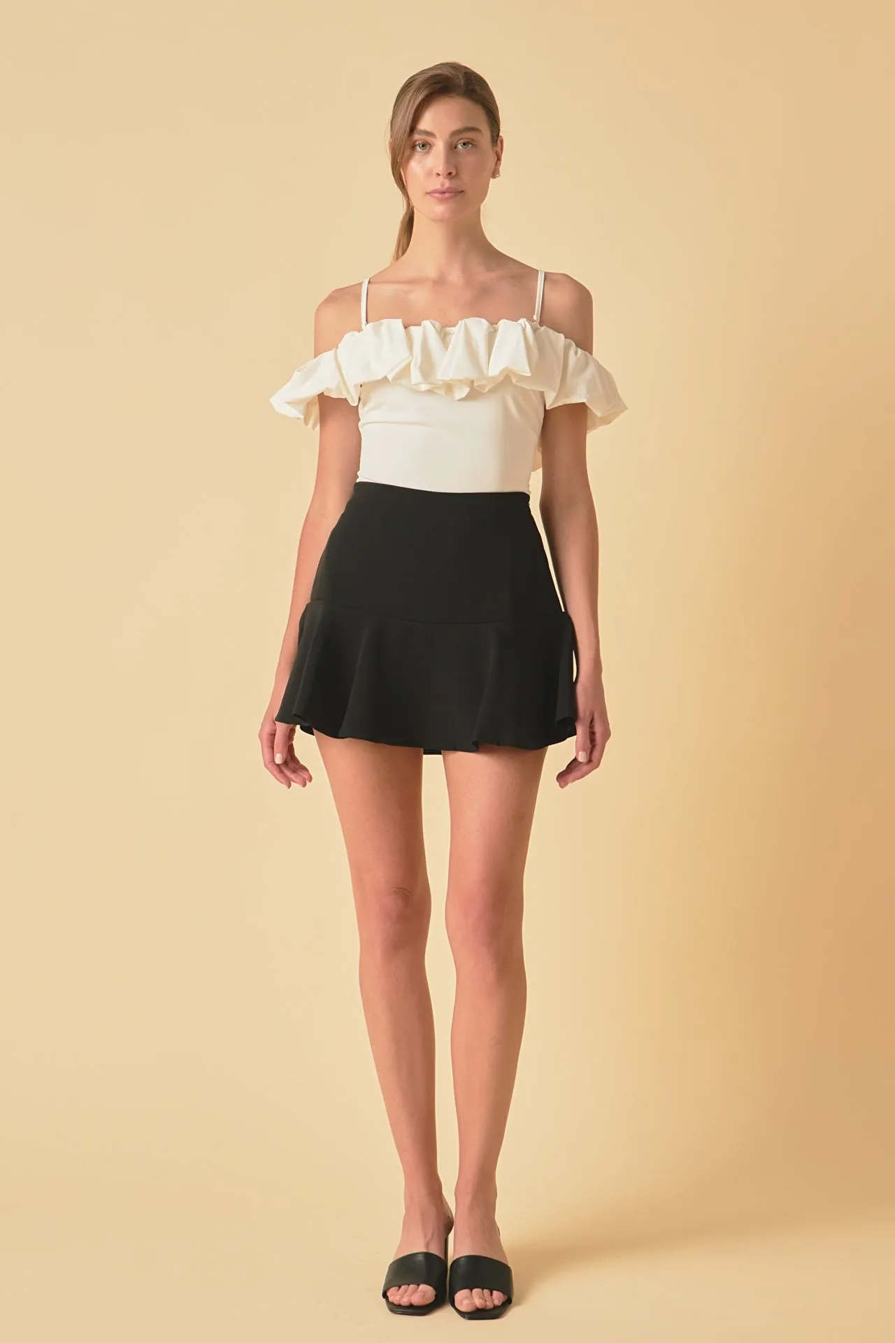 Endless Rose - Off Shoulder Bubble Top