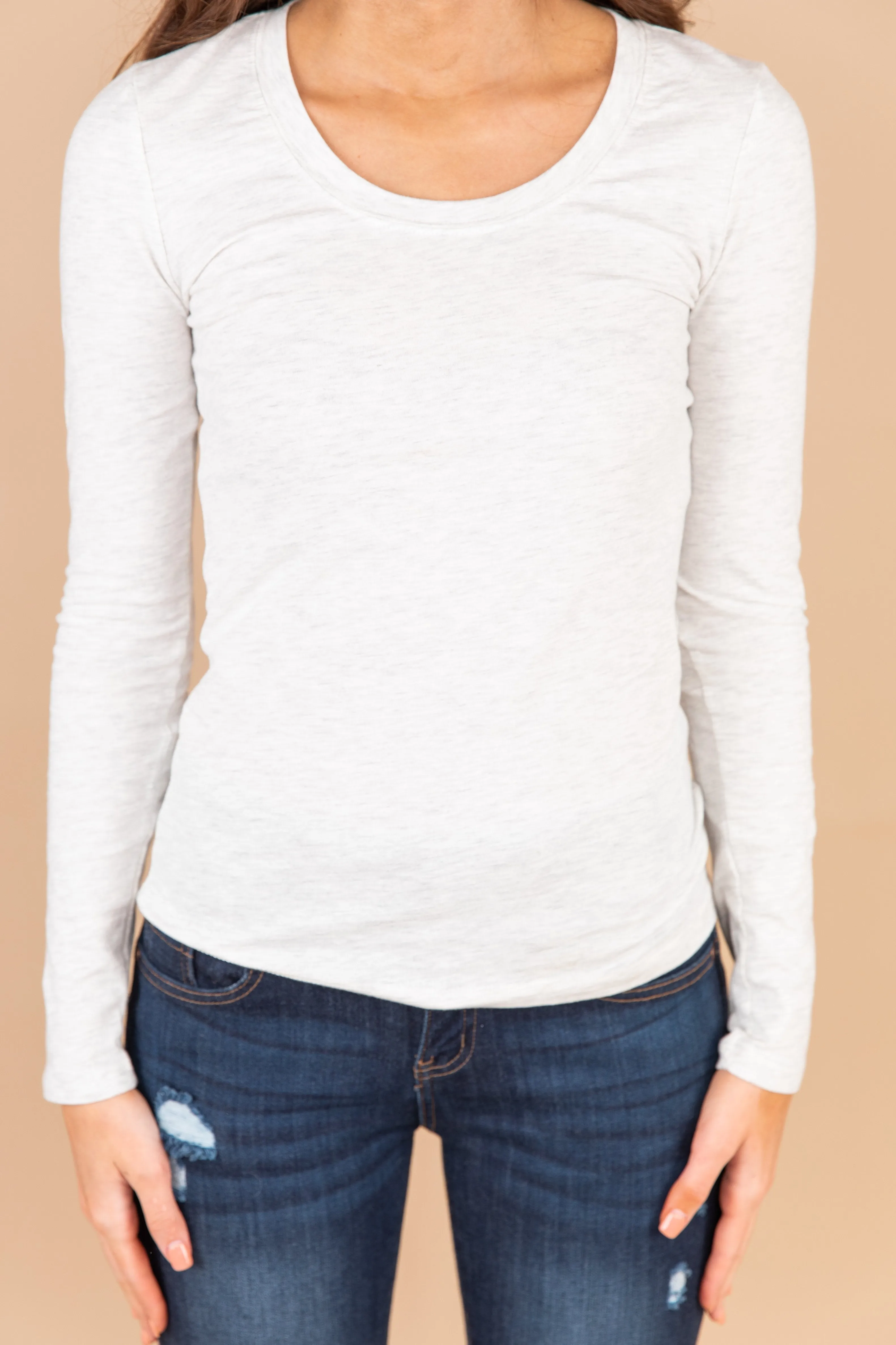 Honesty Is Key Oatmeal White Top