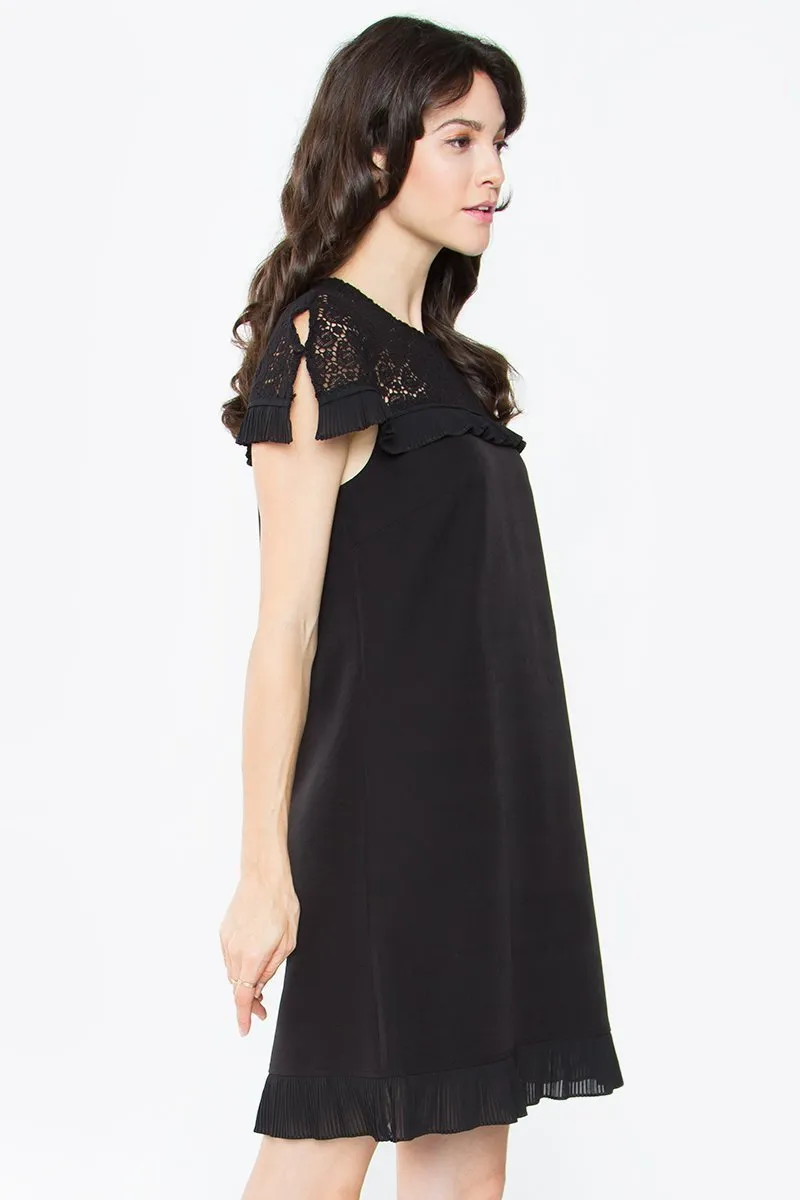 Jerald Pleated Ruffle Dress