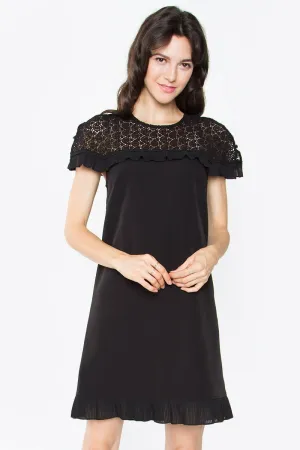 Jerald Pleated Ruffle Dress