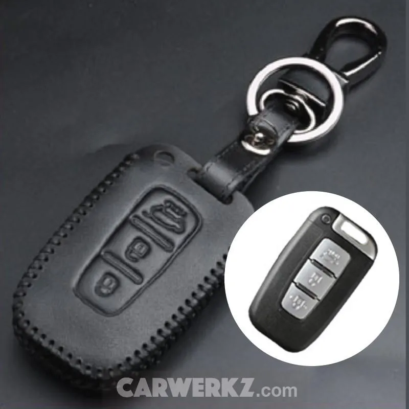 Key Holder for Kia (Leather - 3 Buttons K5)