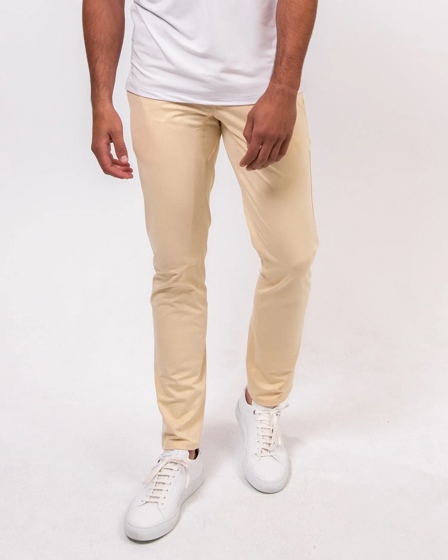 Khaki | Warp Knit Pants