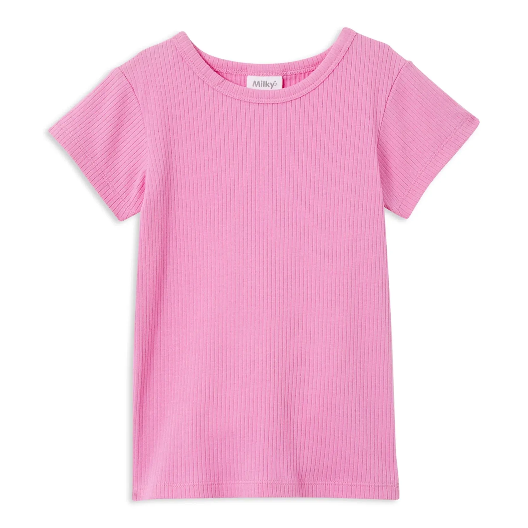 MILKY PINK RIB TEE