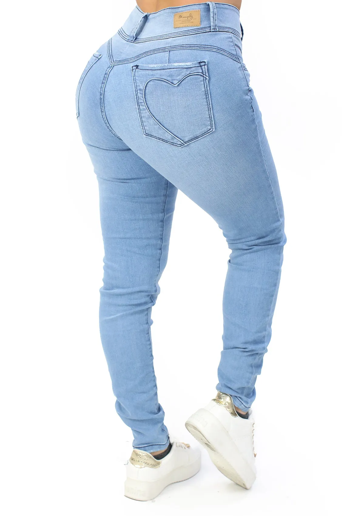MRP21430 Light Denim Skinny Jean by Maripily Rivera