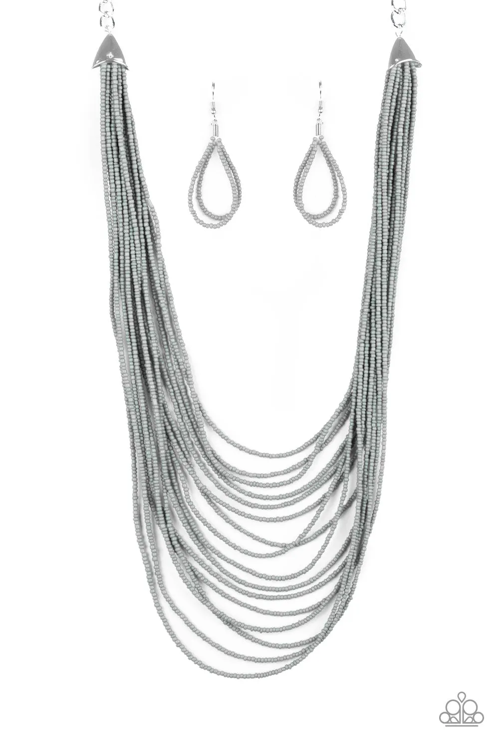 Paparazzi Accessories - Peacefully Pacific - Silver Necklace