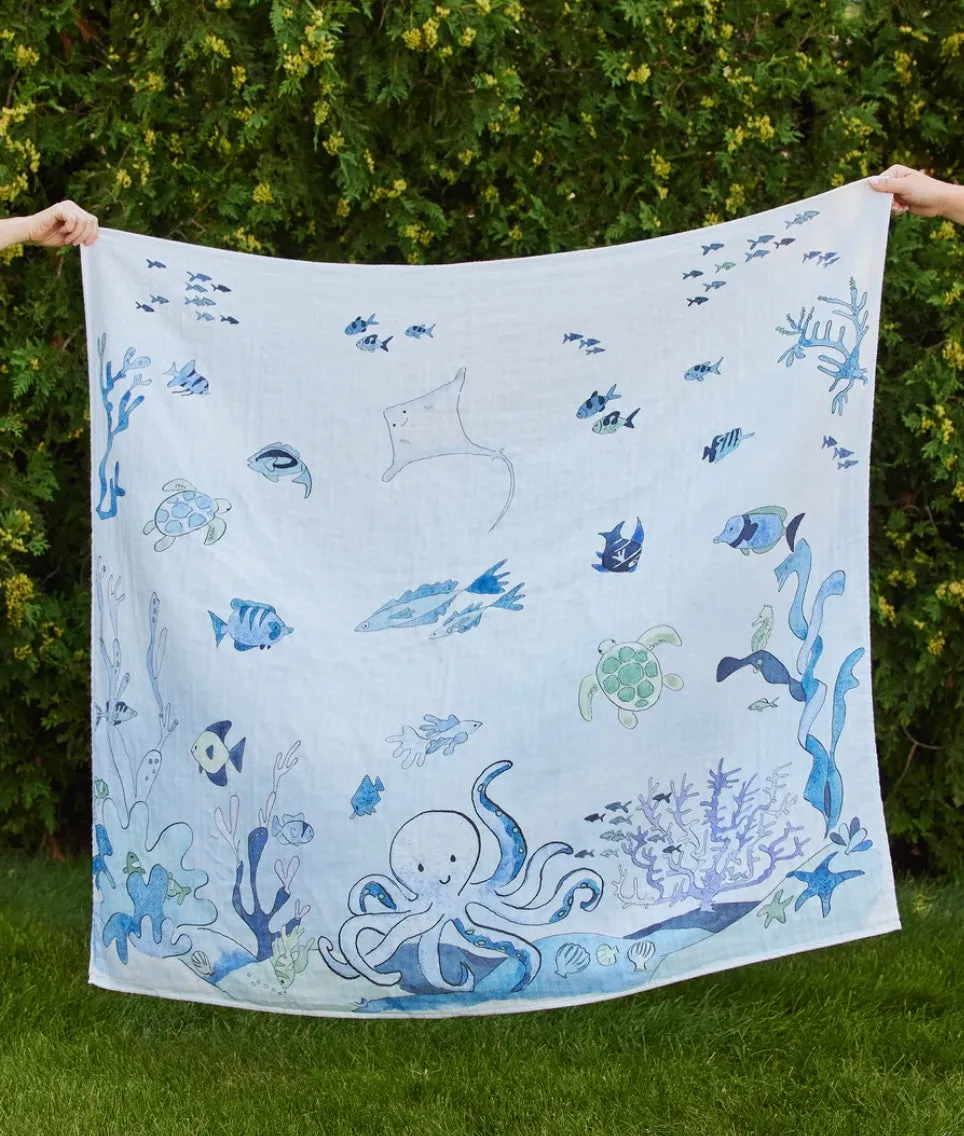 TIMO & VIOLET~ Shawl blanket in 4 prints