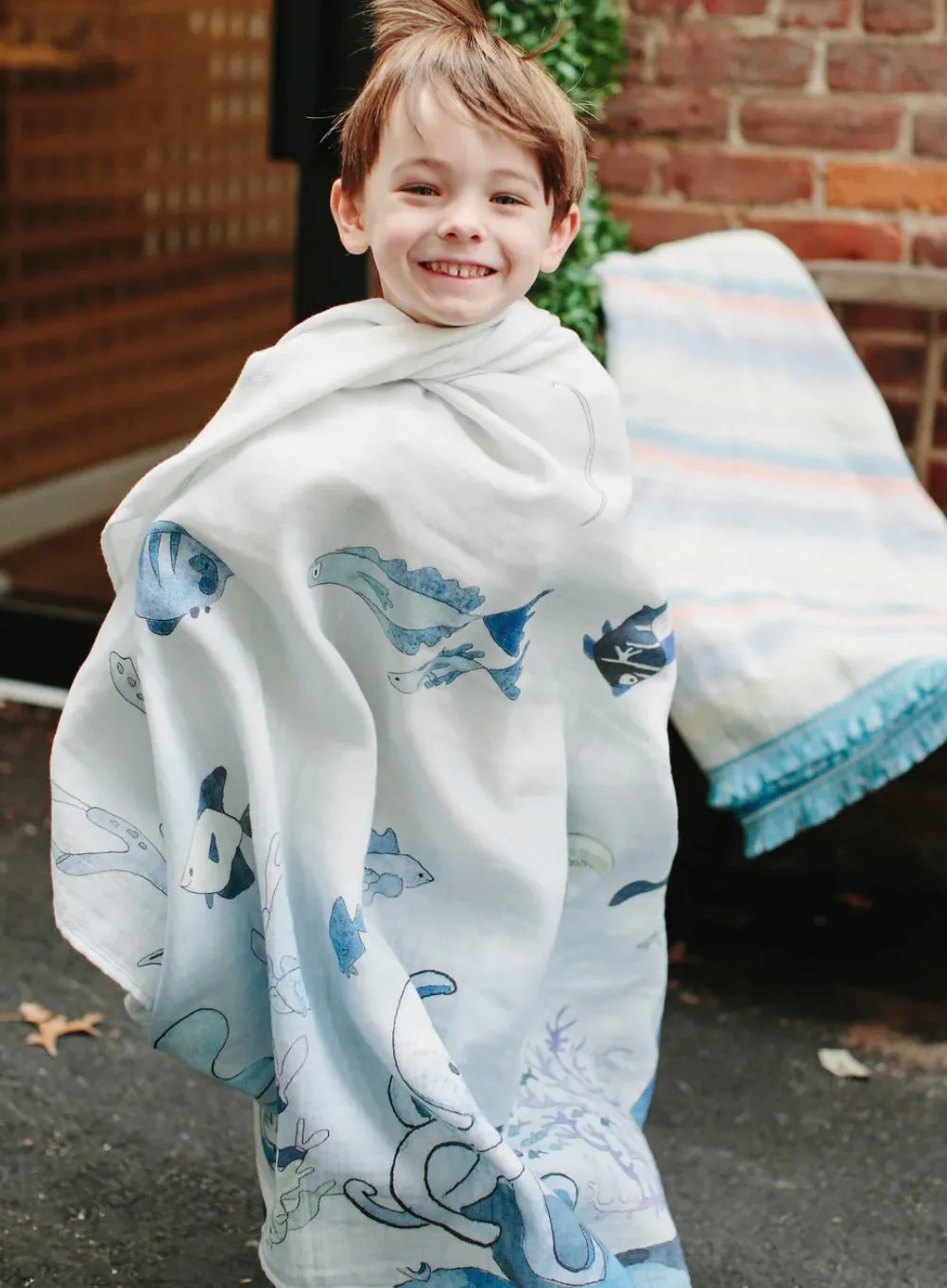 TIMO & VIOLET~ Shawl blanket in 4 prints