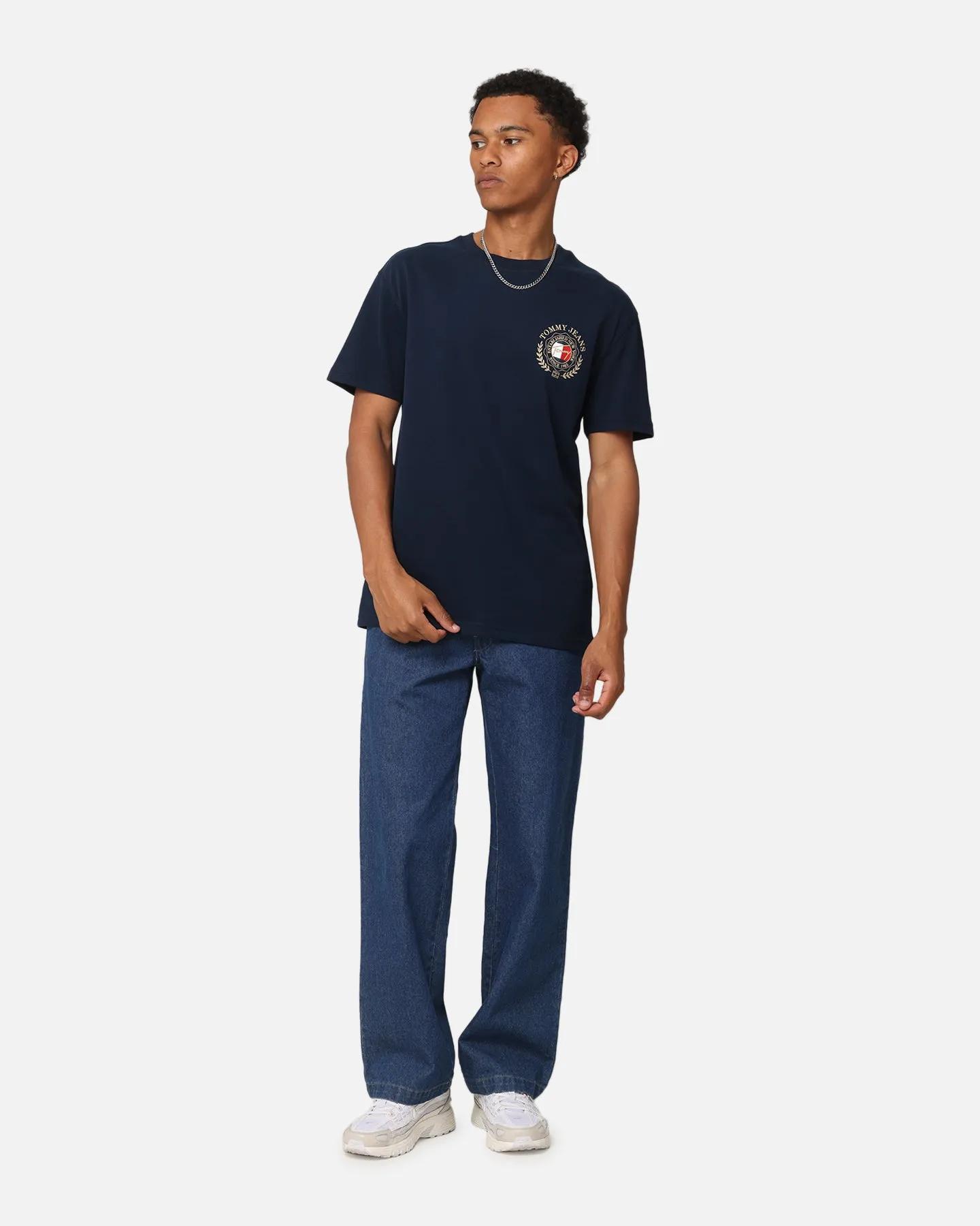 Tommy Jeans TJM Prep Explorer Luxe T-Shirt Dark Night Navy