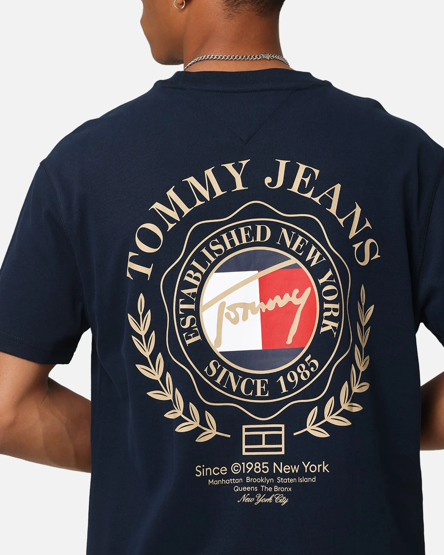 Tommy Jeans TJM Prep Explorer Luxe T-Shirt Dark Night Navy