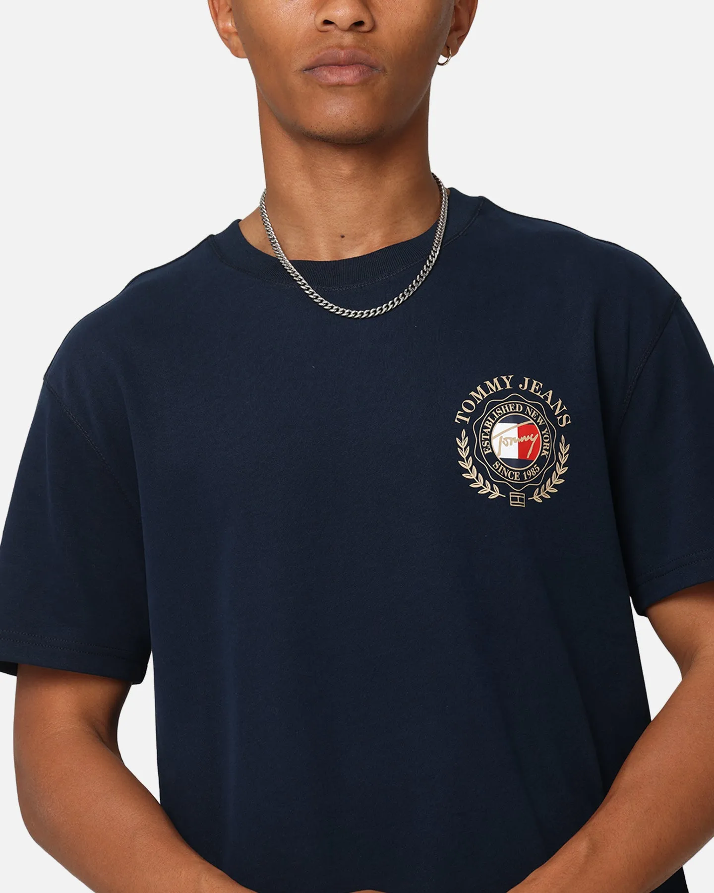 Tommy Jeans TJM Prep Explorer Luxe T-Shirt Dark Night Navy