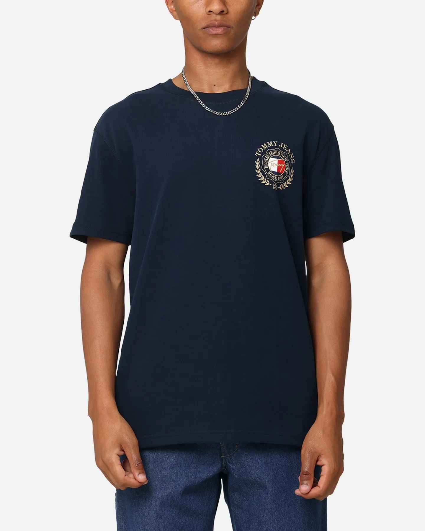 Tommy Jeans TJM Prep Explorer Luxe T-Shirt Dark Night Navy