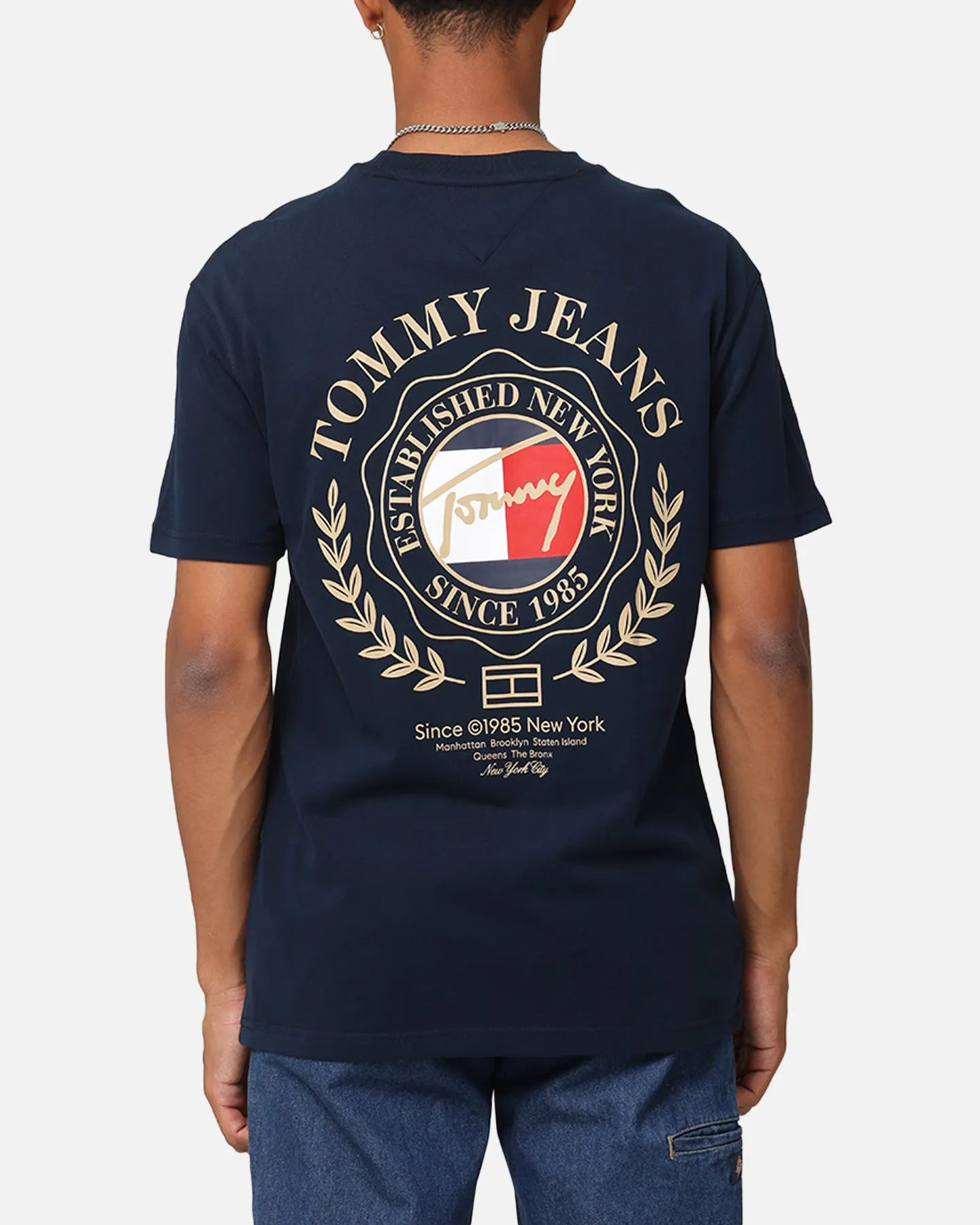 Tommy Jeans TJM Prep Explorer Luxe T-Shirt Dark Night Navy