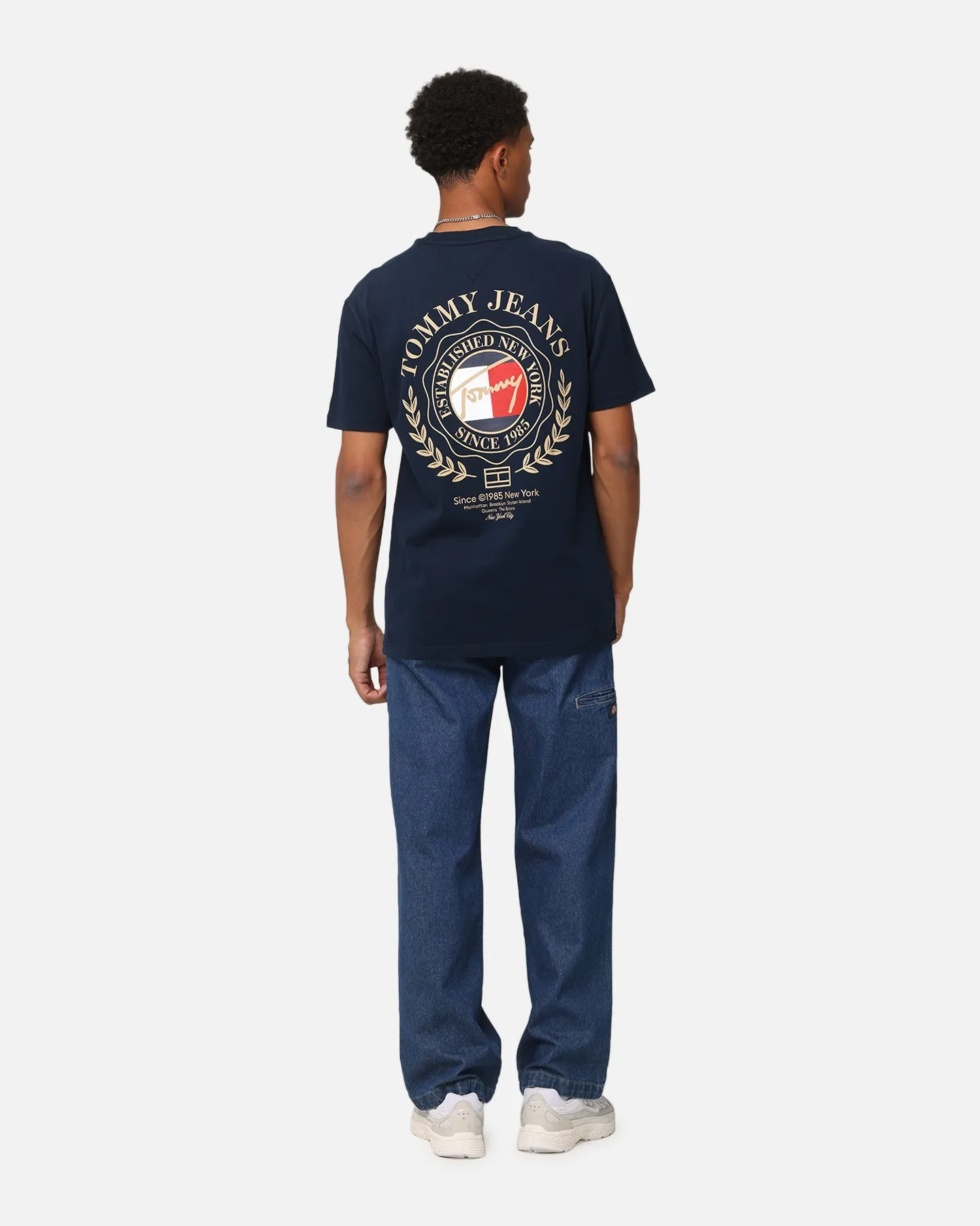 Tommy Jeans TJM Prep Explorer Luxe T-Shirt Dark Night Navy