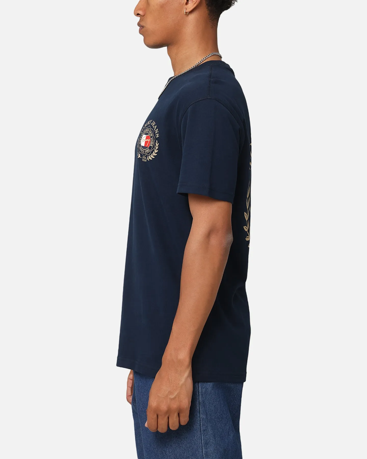 Tommy Jeans TJM Prep Explorer Luxe T-Shirt Dark Night Navy
