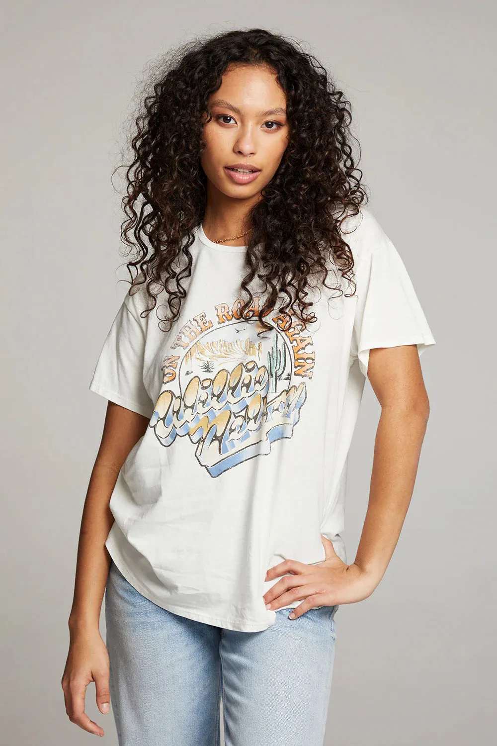 Willie Nelson On The Road Again T-Shirt - Almond Color